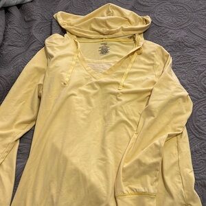 Womens Danskin Now long sleeve hooded top